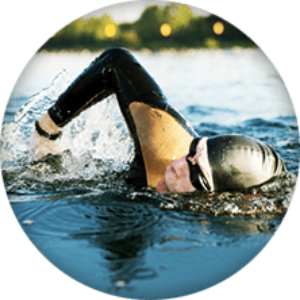 Person swimming icon