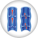 Veins with deep venous insufficiency icon